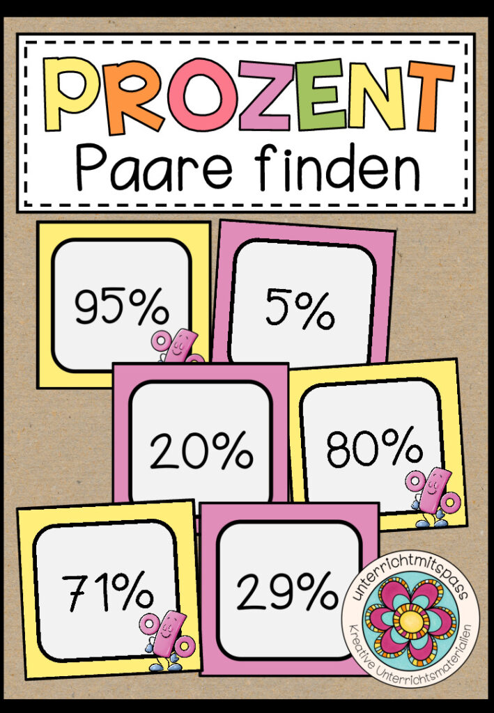 PROZENT (Prozentrechnung) – PAARE FINDEN