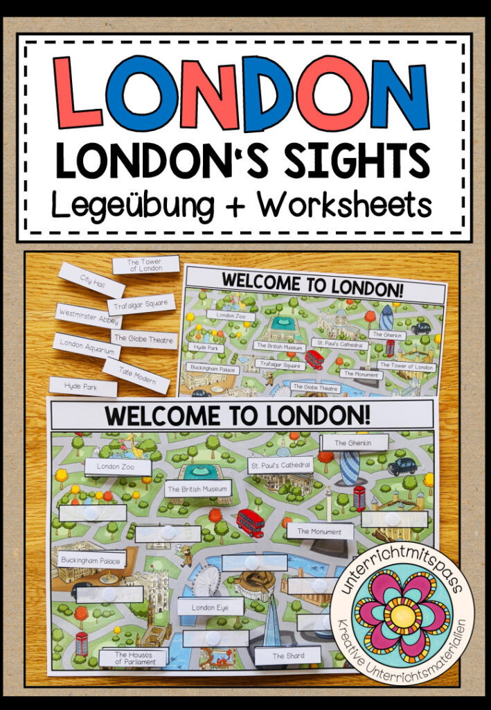 LONDON SIGHT’S – Legeübung + Worksheets (Map Work)