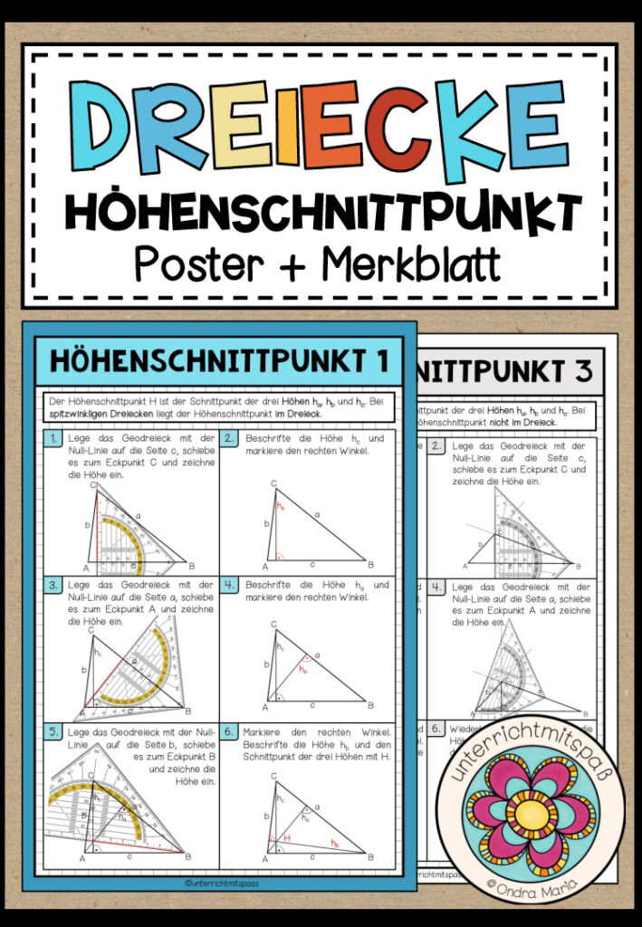 DREIECKE – Höhenschnittpunkt (Poster + Merkblatt)
