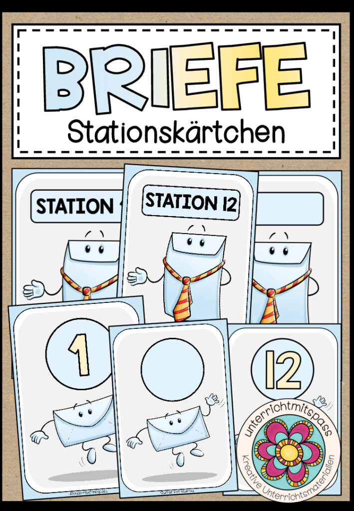 BRIEFE – Stationskärtchen (2 Designs)
