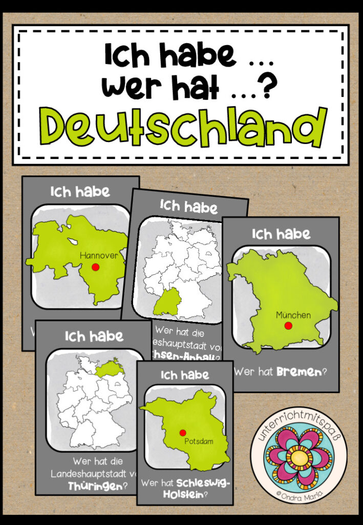 Deutschland – Ich habe…wer hat…? (3 Spiele)