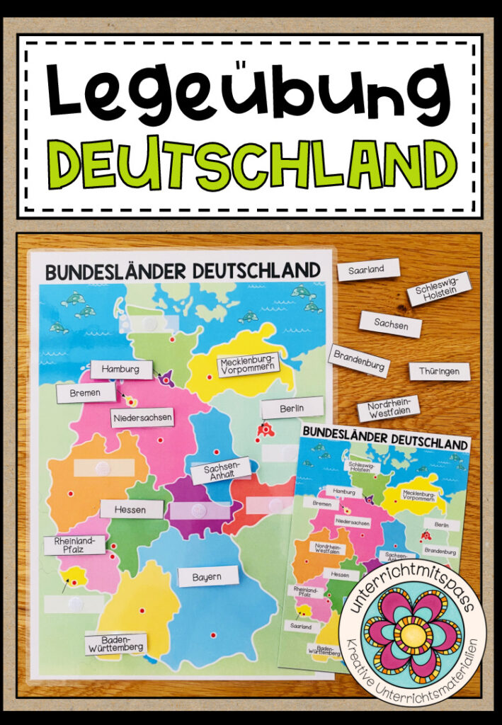DEUTSCHLAND (Bundesländer) – Legeübung / Klettübung