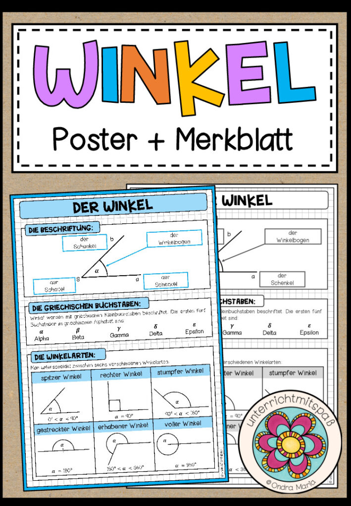 WINKEL – Poster + Merkblatt