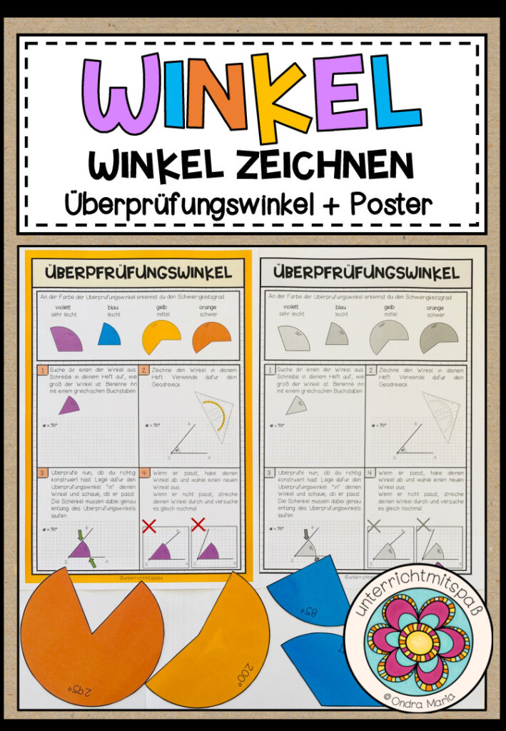 WINKEL – Winkel zeichnen (Überprüfungswinkel + Erklärung)