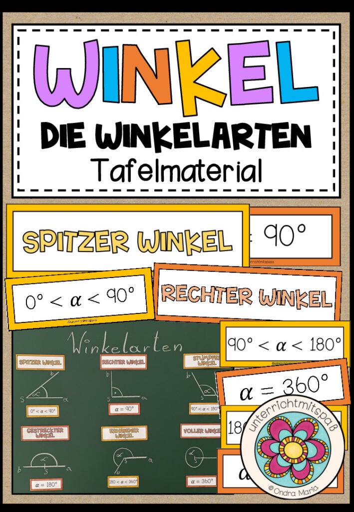 WINKEL – Winkelarten (Tafelmaterial)