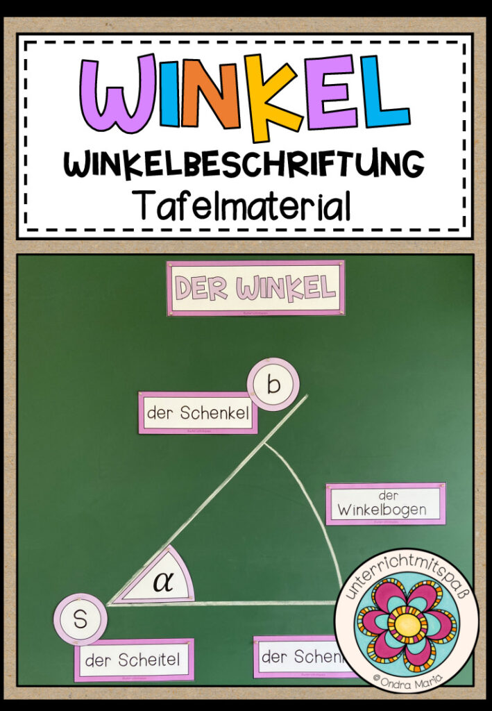 WINKEL – Winkelbeschriftung (Tafelmaterial)