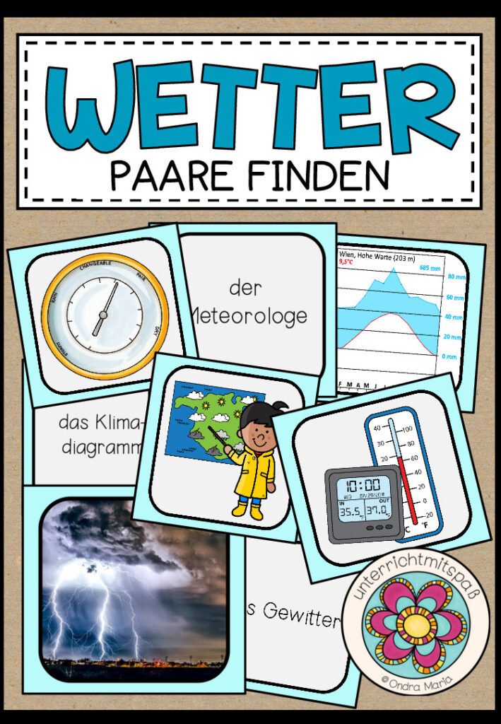 Das Wetter – PAARE FINDEN