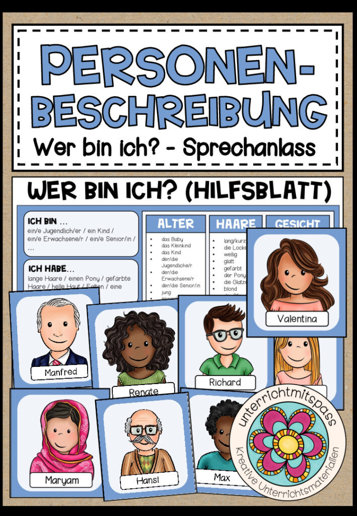 PERSONENBESCHREIBUNG – Wer bin ich? (Sprechanlass)
