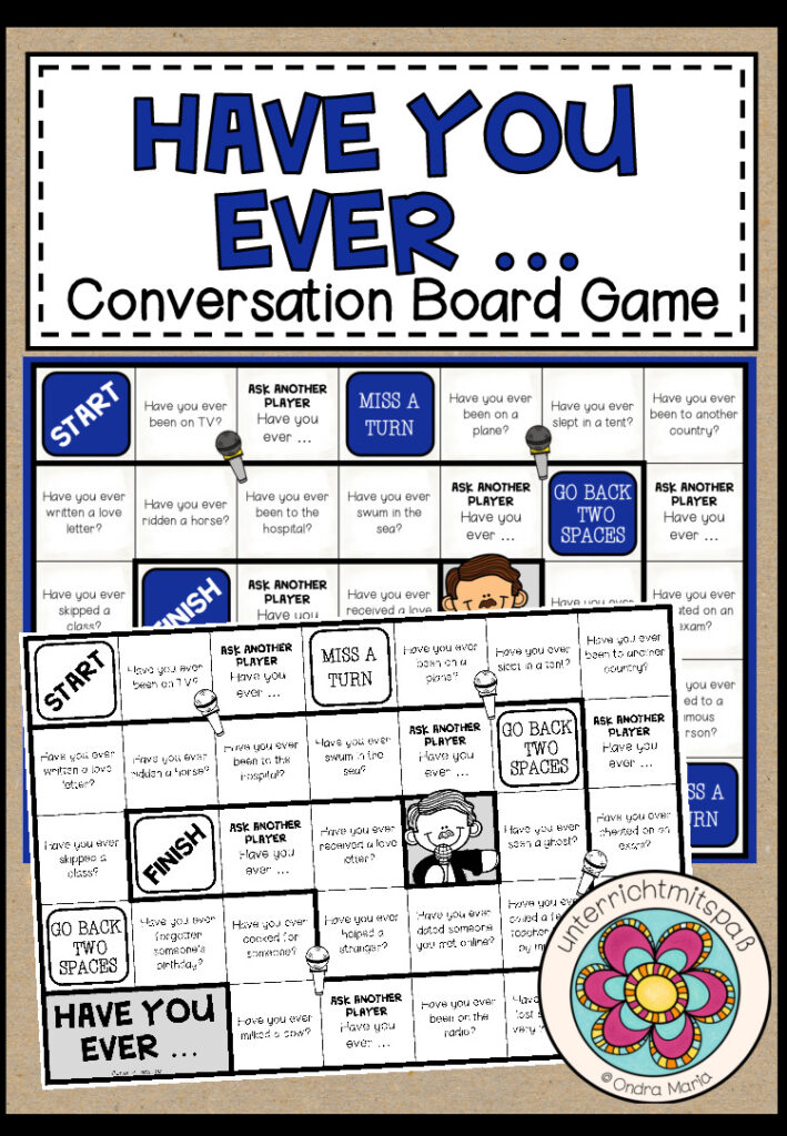 Have you ever … (Present Perfect) – Conversation Board Game