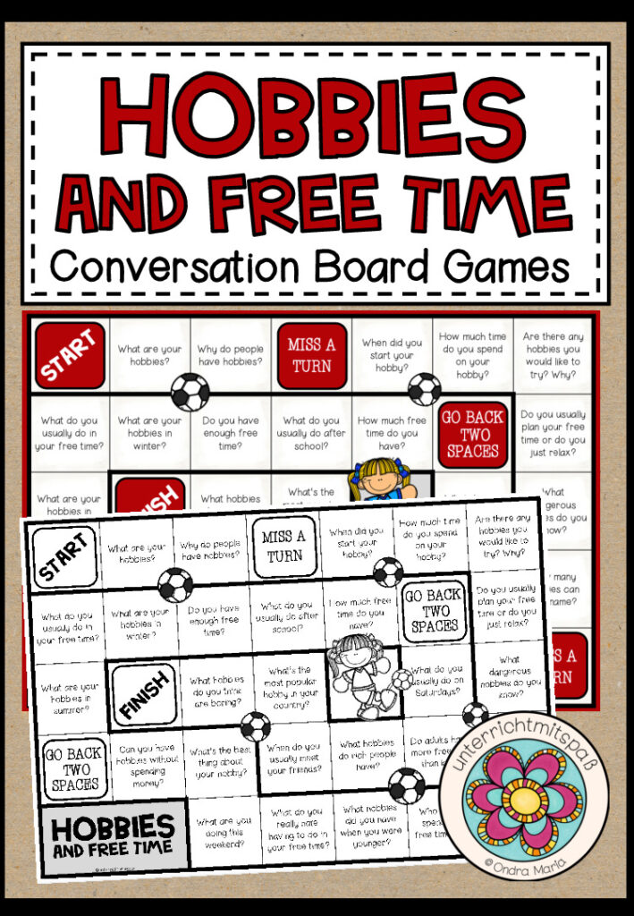 HOBBIES and FREE TIME – Conversation Board Game