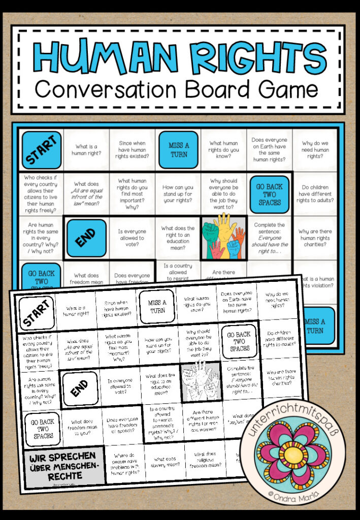 Human rights – Conversation Board Game