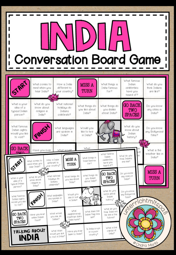 INDIA – Conversation Board Game