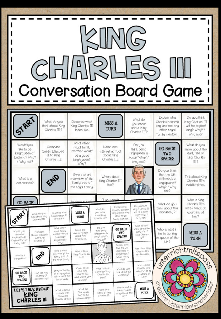 King Charles III – Conversation Board Game