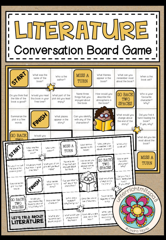 LET’S TALK ABOUT LITERATURE – Conversation Board Game