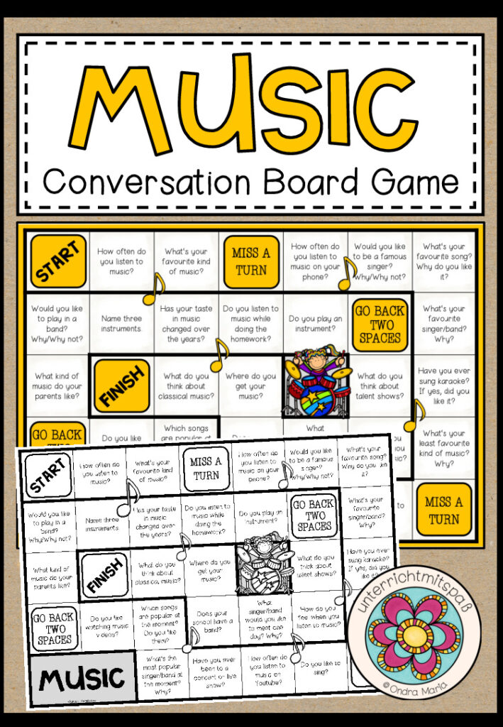 MUSIC – Conversation Board Game