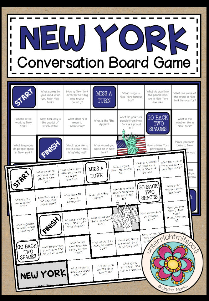 NEW YORK – Conversation Board Game