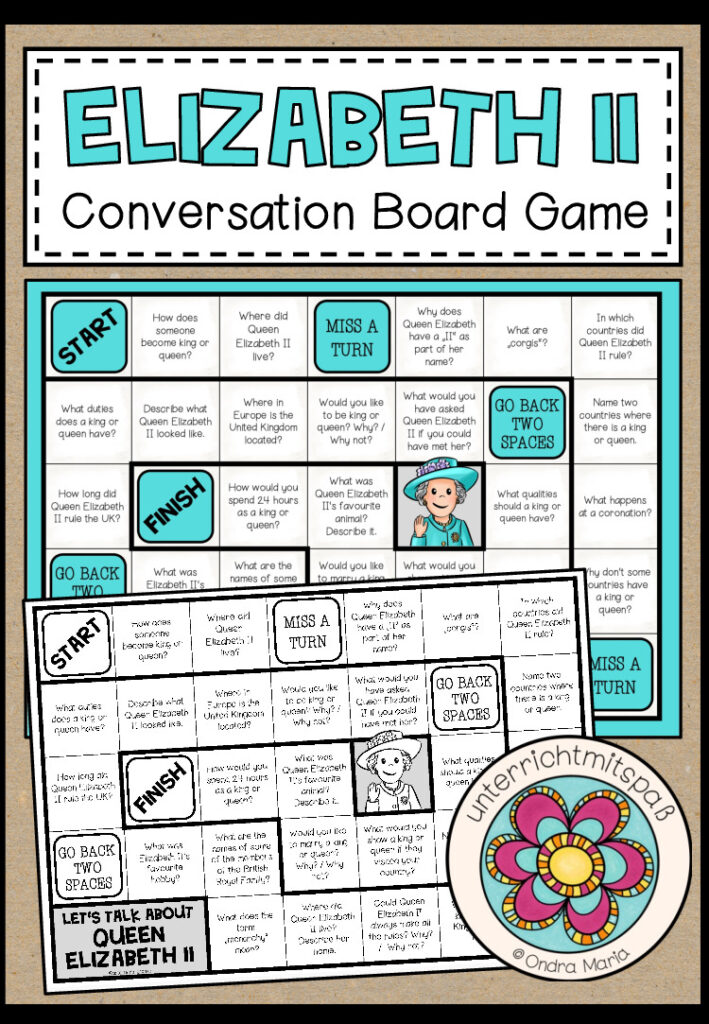 Queen Elizabeth II – Conversation Board Game