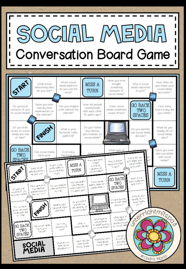 SOCIAL MEDIA – Conversation Board Game