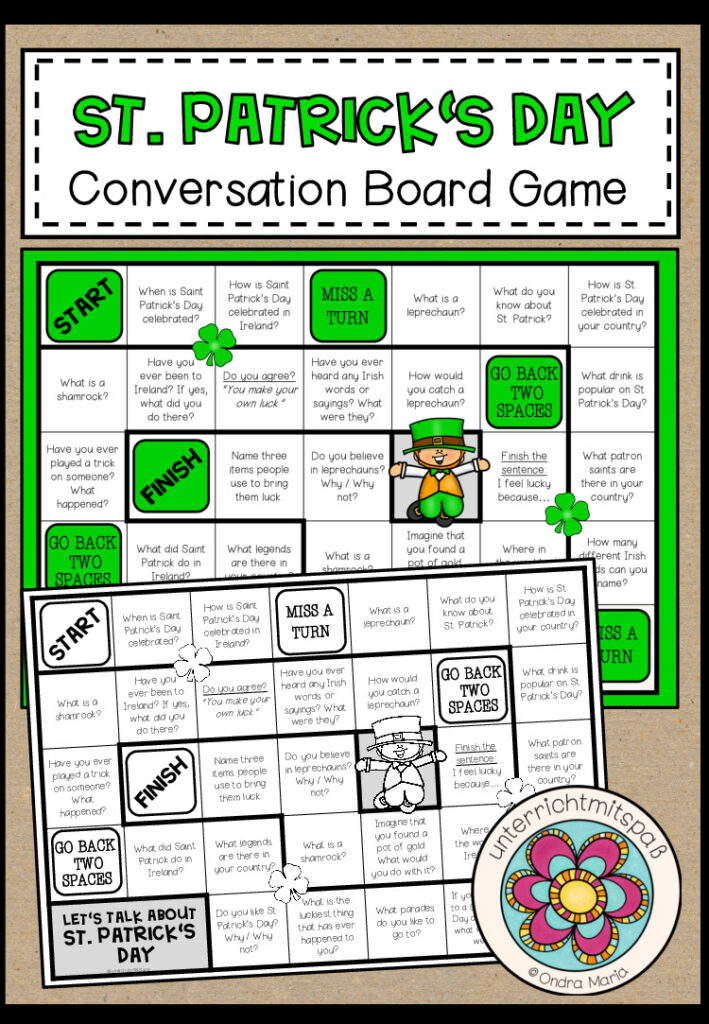 ST. PATRICK’S DAY – Conversation Board Game
