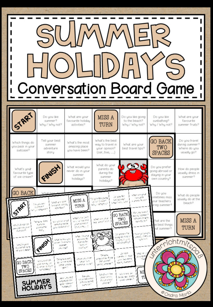 SUMMER HOLIDAYS – Conversation Board Game