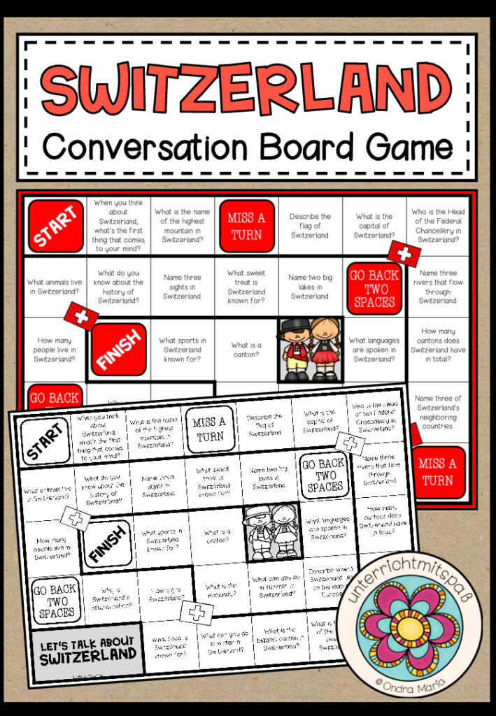 SWITZERLAND – Conversation Board Game
