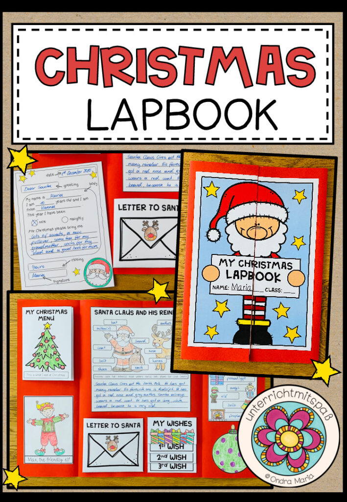 CHRISTMAS – Lapbook (4.-6. Schulstufe) Reading, Writing, Vocabulary Work, …