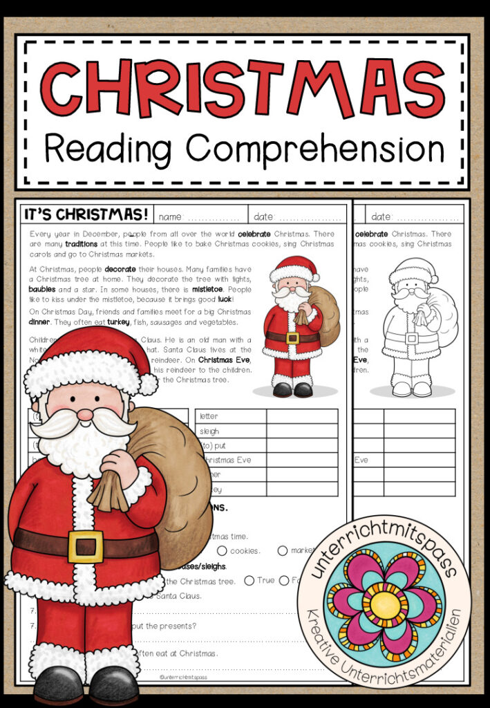 It’s Christmas! – Reading Comprehension (für die 4./5. Schulstufe)