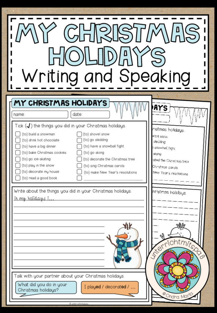 My Christmas holidays – Writing/Speaking (2-fach differenziert)
