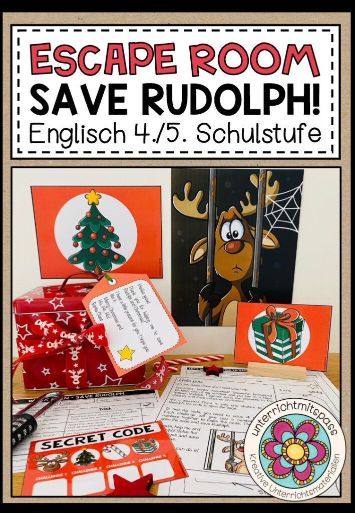 SAVE RUDOLPH! – Escape Room (Englisch 4./5. Schulstufe)