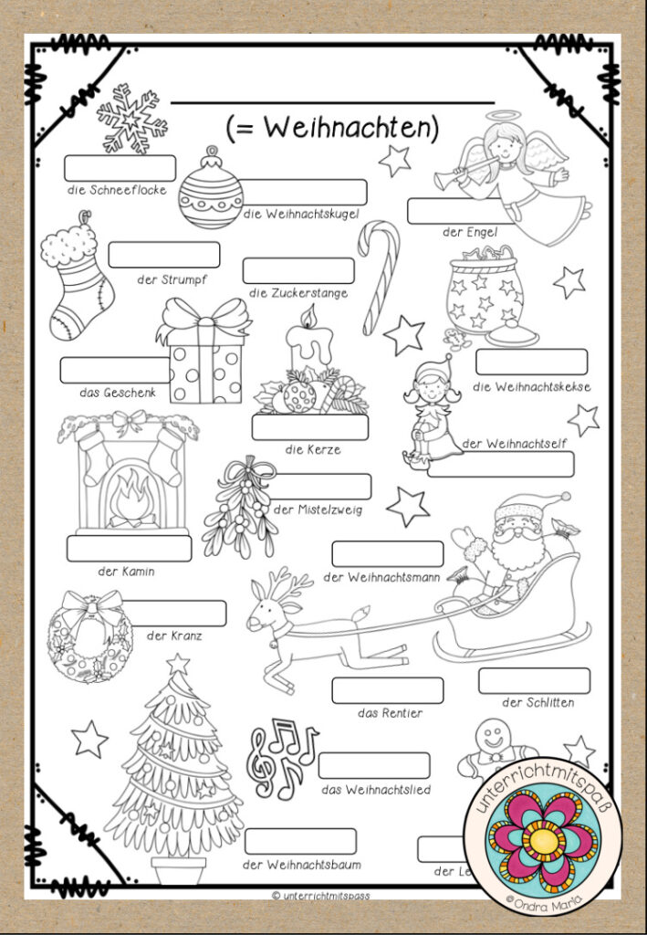 Weihnachten – Bildwörterbuch