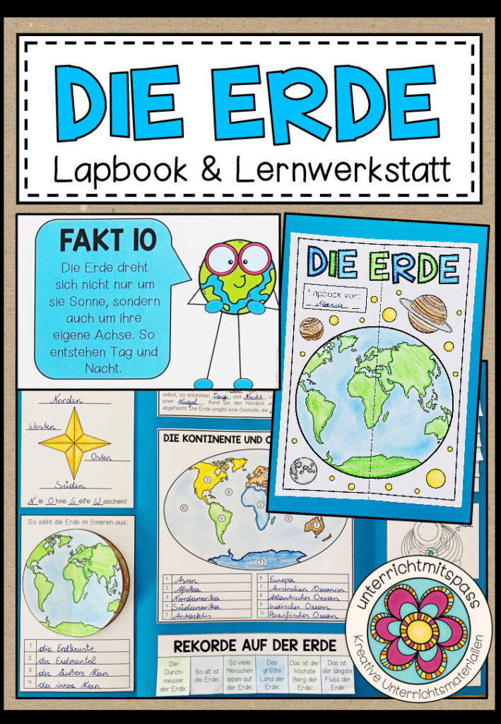DIE ERDE – Lernwerkstatt + Lapbook