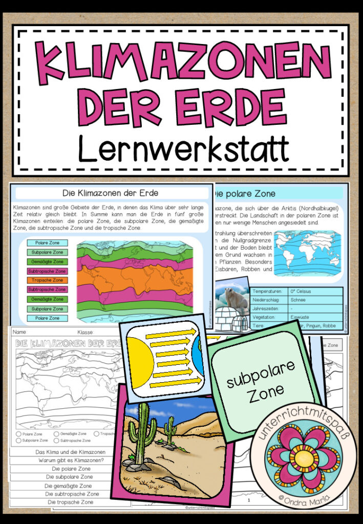 Die Klimazonen der Erde – Lernwerkstatt (Materialpaket)