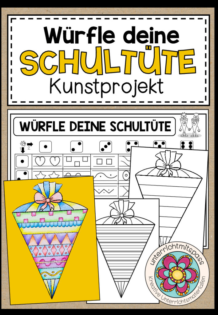 Würfle deine Schultüte – Kunstprojekt