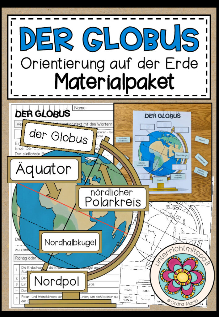 DER GLOBUS – Orientierung auf der Erde (Materialpaket)