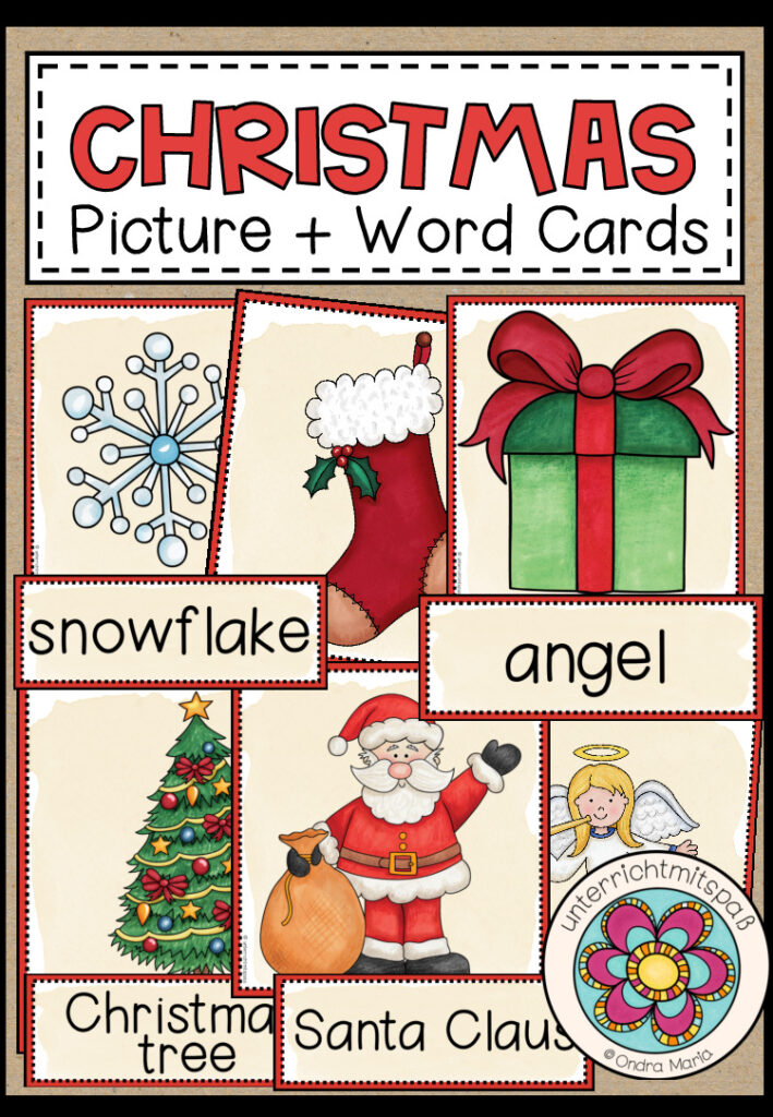 Christmas – Picture + Word Cards