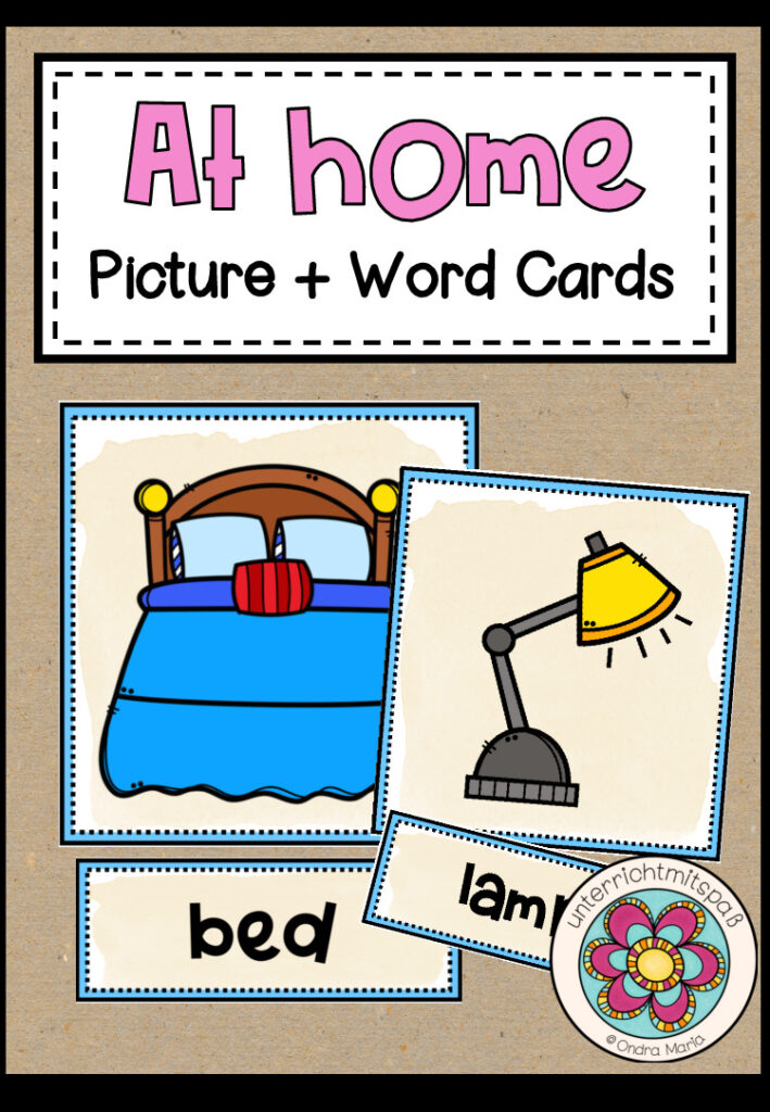 AT HOME – Picture + Word Cards