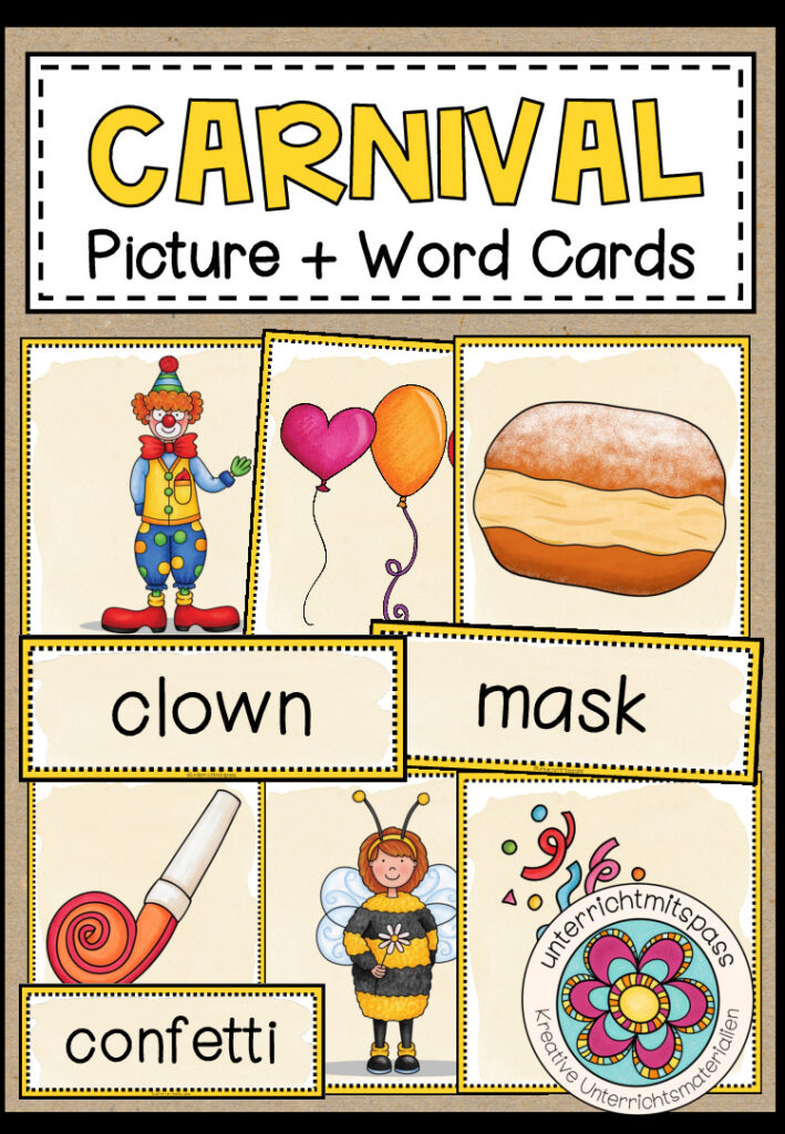 CARNIVAL – Picture + Word Cards