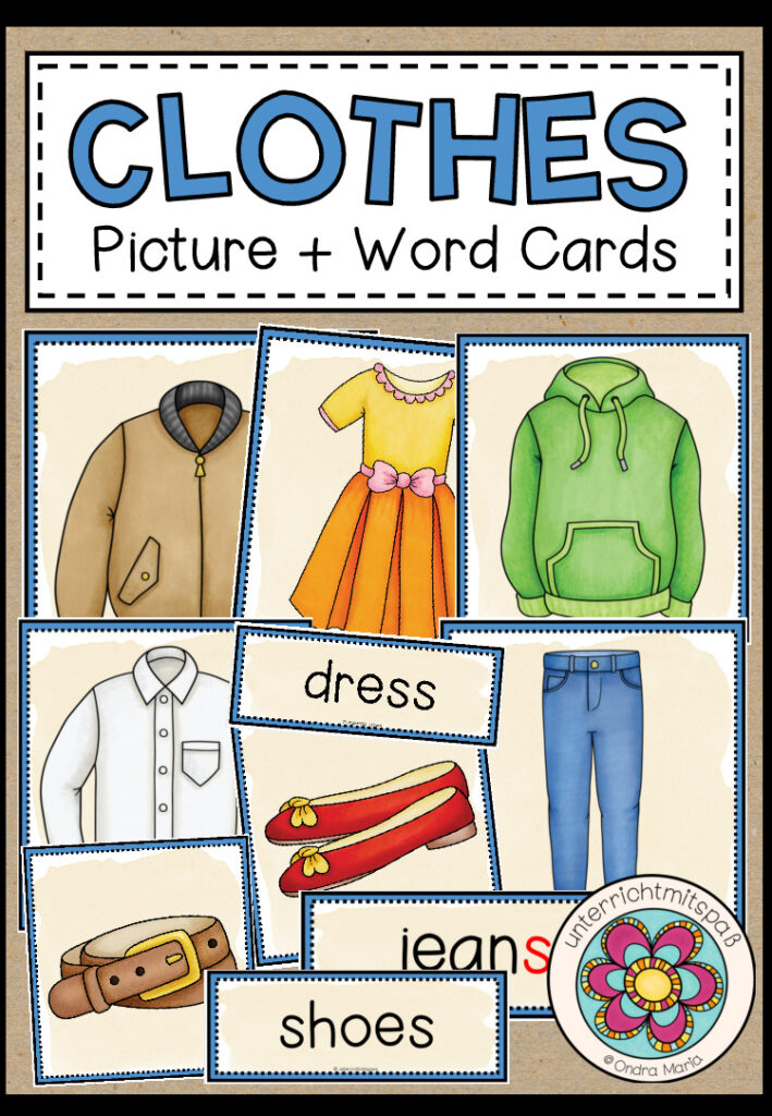 Clothes – Picture + Word Cards