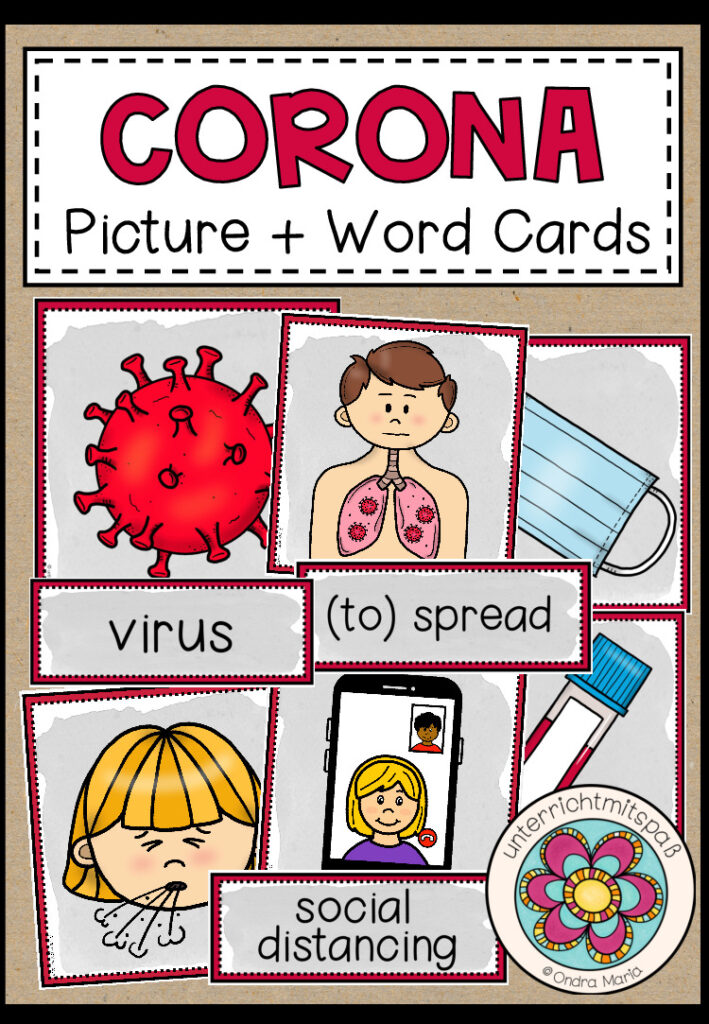 Corona – Picture + Word Cards