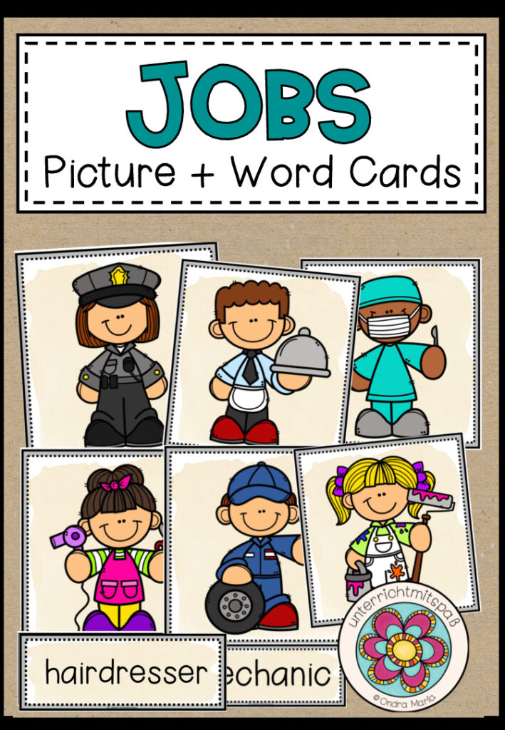JOBS – Picture + Word Cards