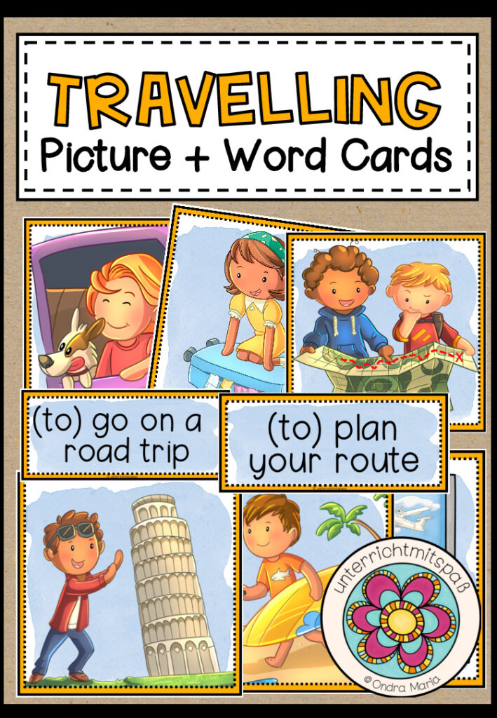 TRAVELLING – Picture + Word Cards