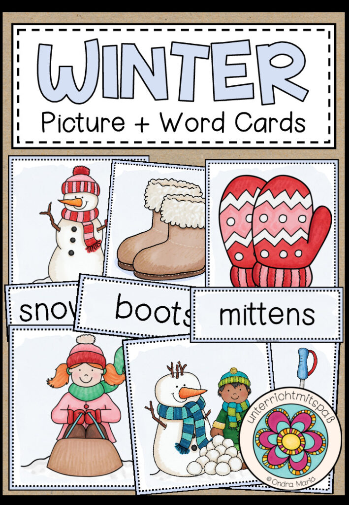 WINTER – Picture + Word Cards
