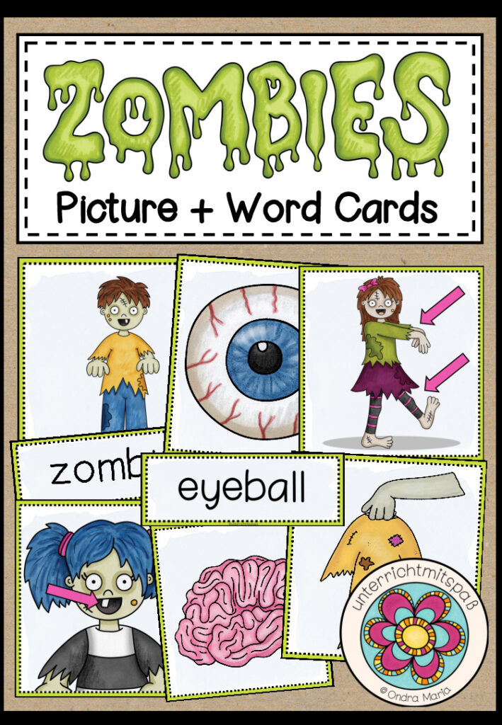 ZOMBIES – Picture + Word Cards