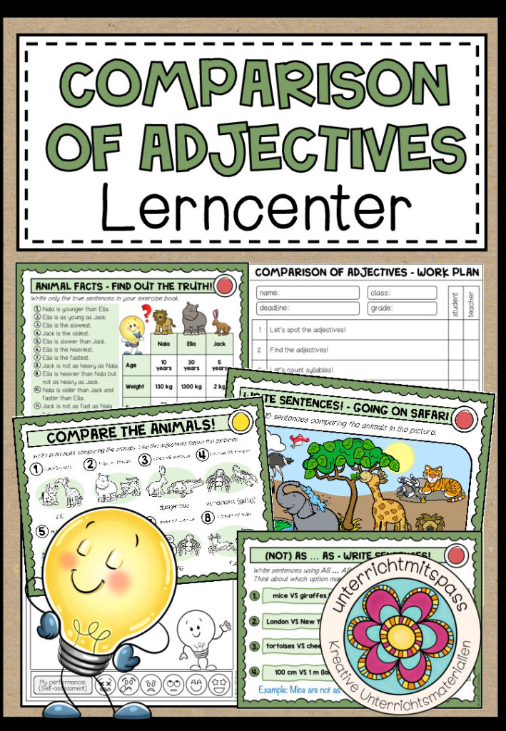COMPARISON OF ADJECTIVES – Lerncenter/Lerntheke