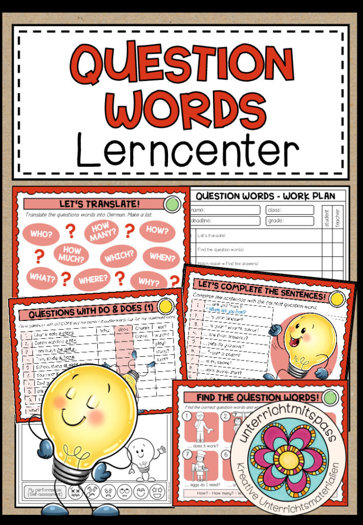 QUESTION WORDS – Lerncenter/Lerntheke