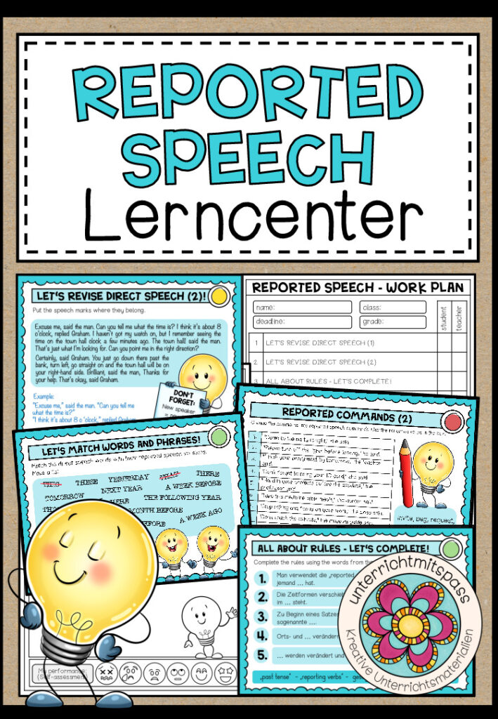 REPORTED SPEECH – Lerncenter / Lerntheke