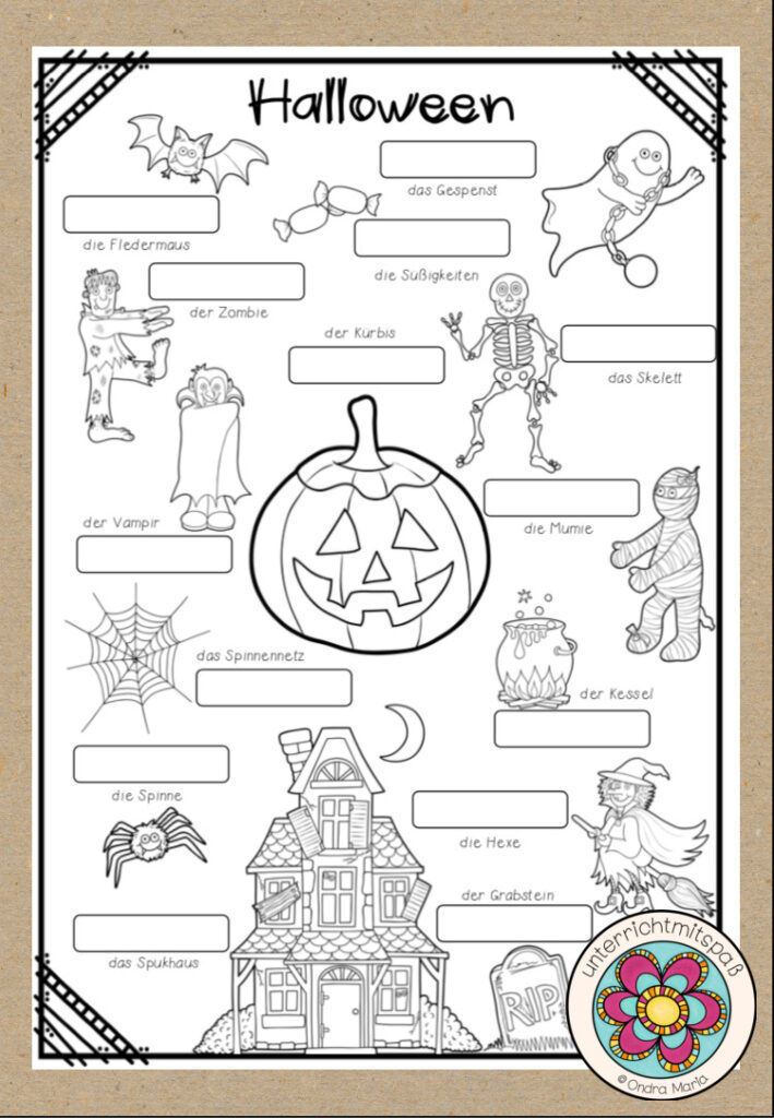 Halloween – Bildwörterbuch