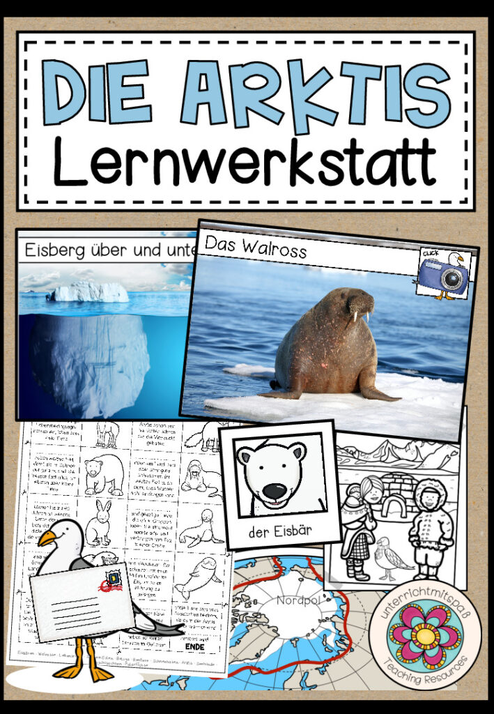 In der Arktis – Lernwerkstatt (Stationsarbeit mit Verlaufsplanung)