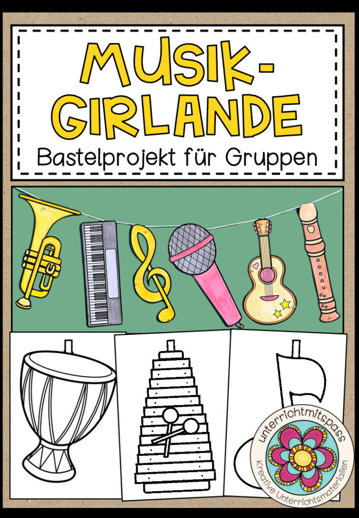Musik-Girlande – Bastelprojekt