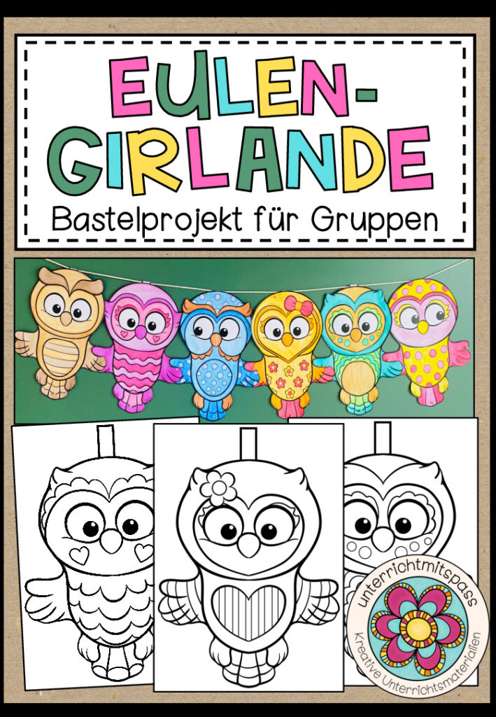 Eulen-Girlande – Bastelprojekt